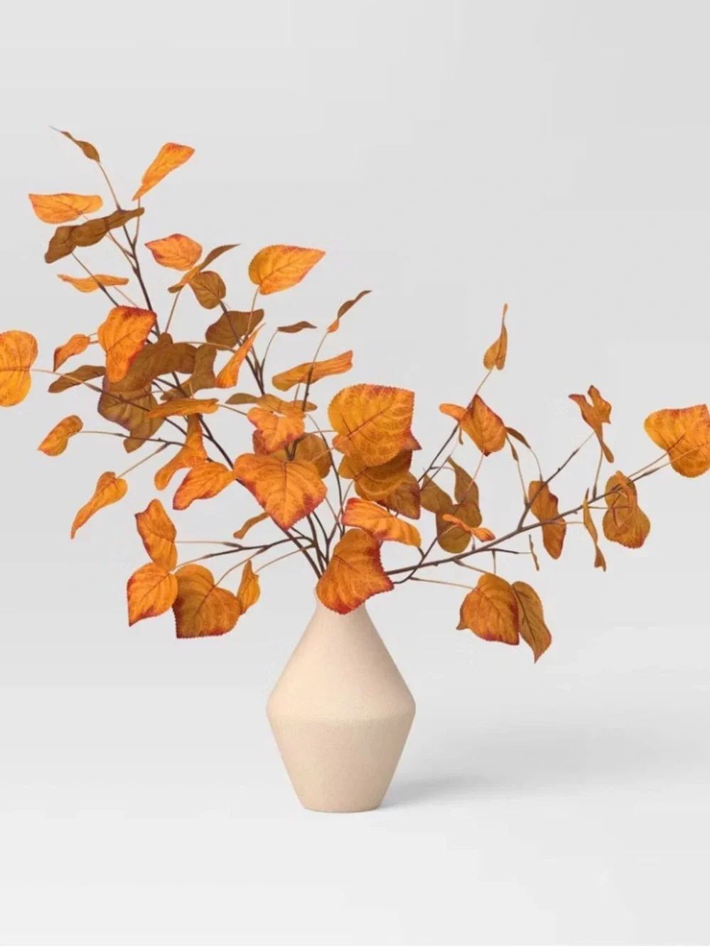 THRESHOLD NWT Large Orange Fall Leaf Artificial Plants Arrangement